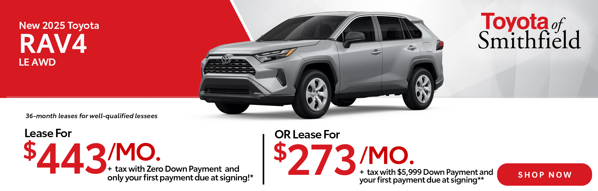 New 2025 Toyota RAV4 LE AWD