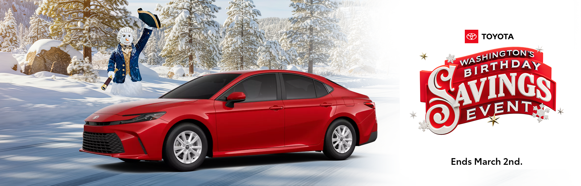 Toyota Washington's Birthday Savings Event