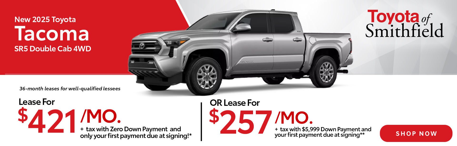 New 2025 Toyota Tacoma SR5 Double Cab 4WD