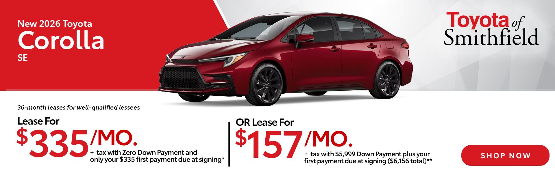 New 2026 Toyota Corolla SE