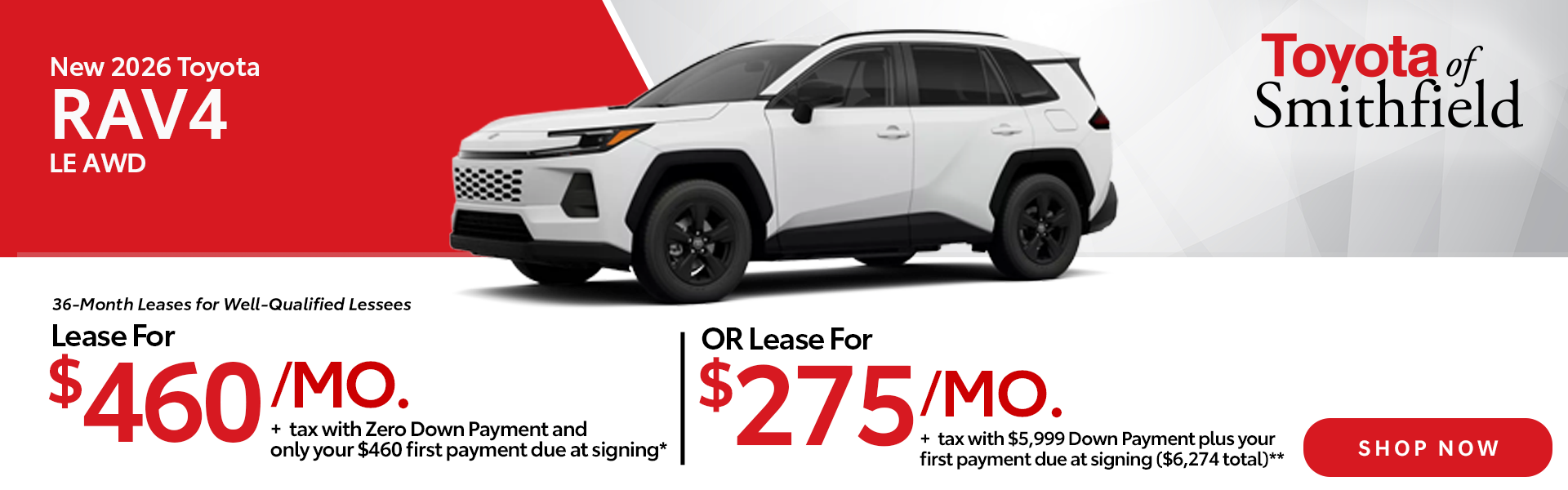 New 2026 Toyota RAV4 LE AWD