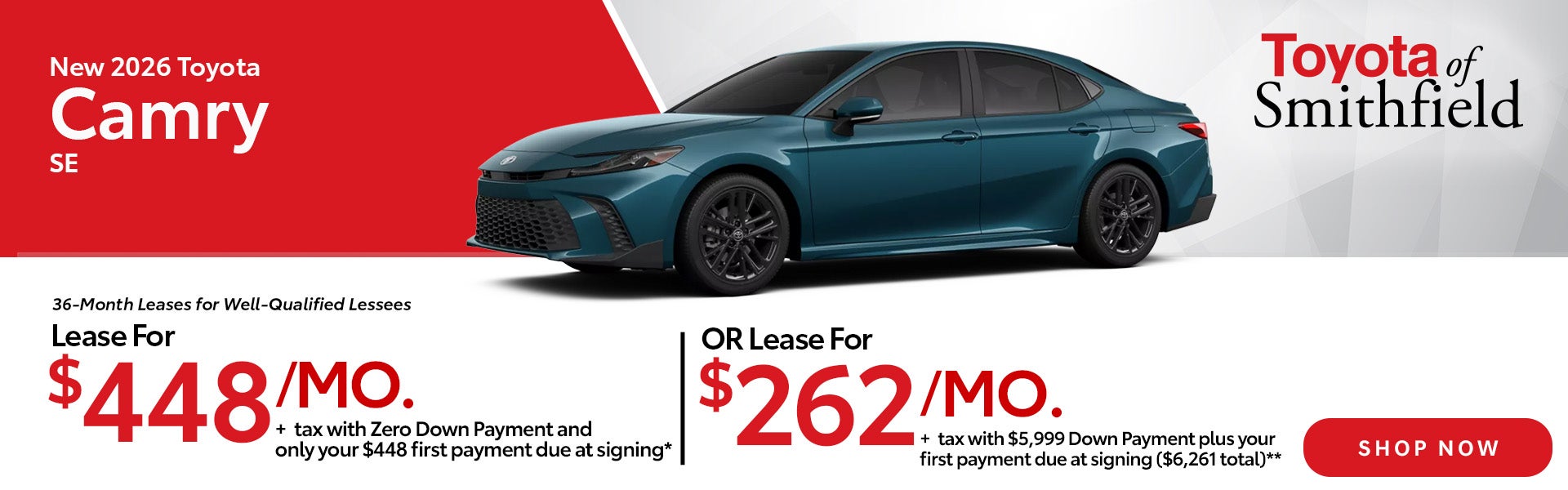 New 2026 Toyota Camry SE