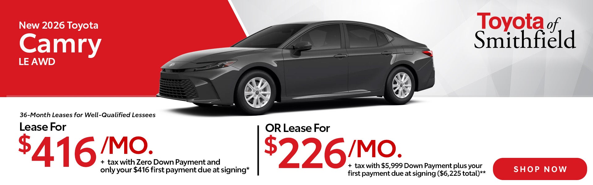 New 2026 Toyota Camry LE AWD