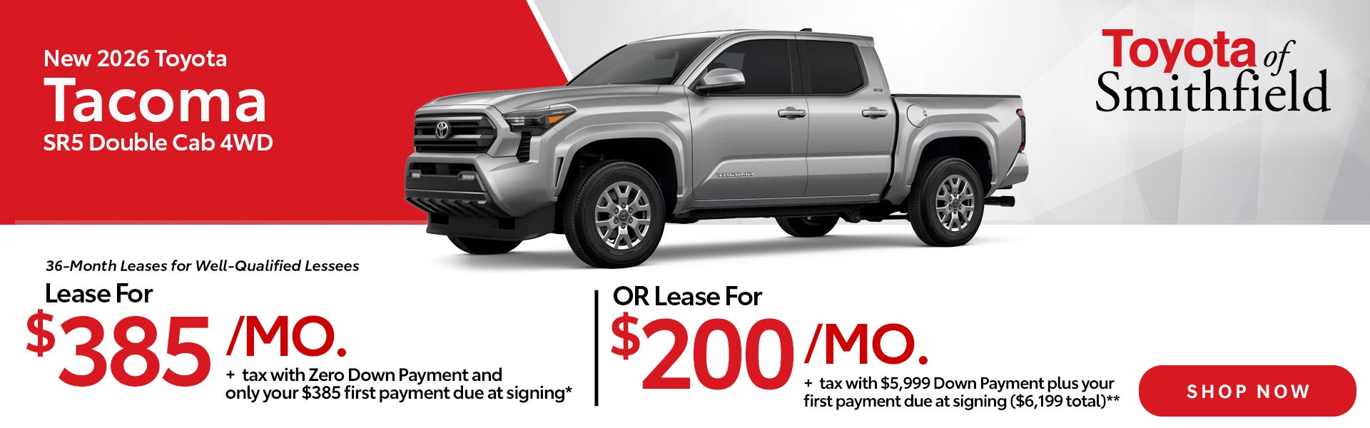 New 2026 Toyota Tacoma SR5 Double Cab 4WD