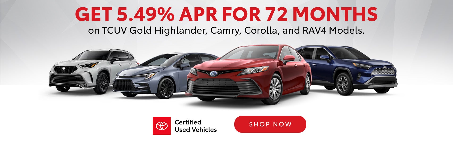 Special APR on select TCUV Gold models