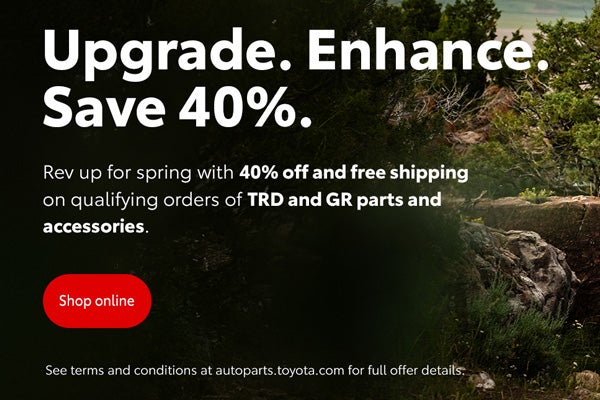 40% Off TRD and GR Products